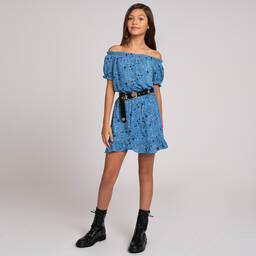 NIK&NIK-Girls Blue Floral Blouse | Childrensalon Outlet