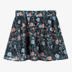 NIK&NIK-Girls Green Floral Skirt | Childrensalon Outlet