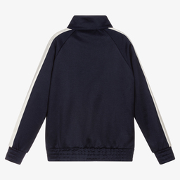 NIK&NIK-Girls Navy Blue Zip-up Top | Childrensalon Outlet