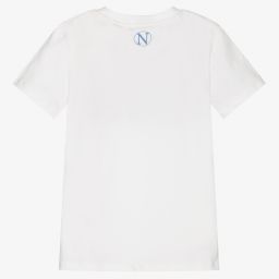 NIK&NIK-Белая хлопковая футболка для девочек | Childrensalon Outlet