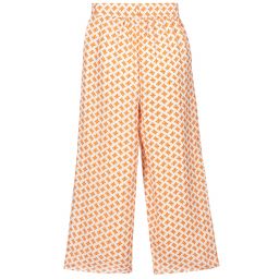 NIK&NIK-Orange Logo Crêpe Trousers | Childrensalon Outlet