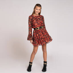 NIK&NIK-Red Floral Skirt | Childrensalon Outlet