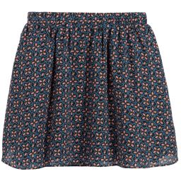 NIK&NIK-Teen Black & Blue Floral Skirt | Childrensalon Outlet