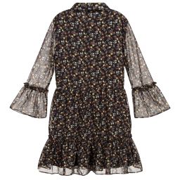 NIK&NIK-Teen Black Floral Dress | Childrensalon Outlet