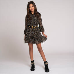 NIK&NIK-Teen Black Floral Dress | Childrensalon Outlet