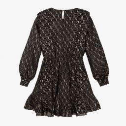 NIK&NIK-فستان تينز شيفون لون أسود وذهبي | Childrensalon Outlet