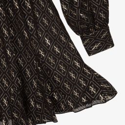 NIK&NIK-فستان تينز شيفون لون أسود وذهبي | Childrensalon Outlet