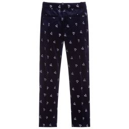 NIK&NIK-Teen Blue Velvet Trousers | Childrensalon Outlet
