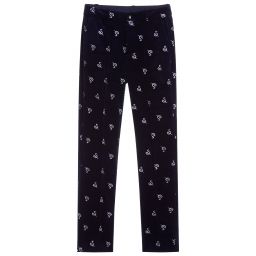 NIK&NIK-Teen Blue Velvet Trousers | Childrensalon Outlet