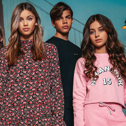 NIK&NIK-فستان تينز لون أسود بطبعة ورود | Childrensalon Outlet