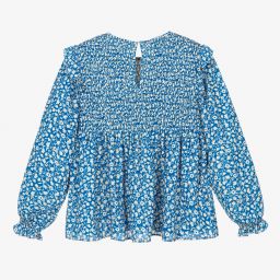 NIK&NIK-Голубая блузка в цветочек для девочек-подростков | Childrensalon Outlet