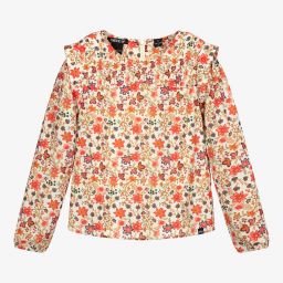 NIK&NIK-Teen Girls Red Floral Blouse | Childrensalon Outlet