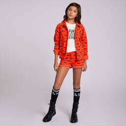 NIK&NIK-Teen Red Logo Corduroy Jacket | Childrensalon Outlet