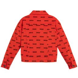 NIK&NIK-Teen Red Logo Corduroy Jacket | Childrensalon Outlet