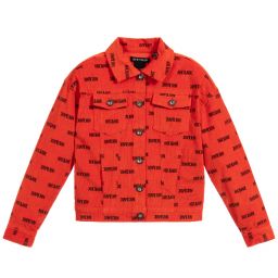 NIK&NIK-Teen Red Logo Corduroy Jacket | Childrensalon Outlet