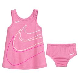 Nike-Baby Girls Pink Logo Dress Set | Childrensalon Outlet