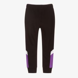 Nike-Boys Black & Purple Joggers | Childrensalon Outlet