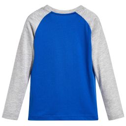 Nike-توب قطن  لون أزرق و رمادي للأولاد | Childrensalon Outlet