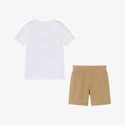 Nike-Boys Creamy Logo Shorts Ensemble | Childrensalon Outlet