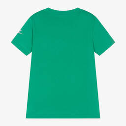 Nike-Boys Green Cotton Just Do It T-Shirt | Childrensalon Outlet