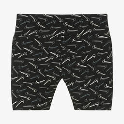 Nike-Girls Black Cotton Shorts | Childrensalon Outlet