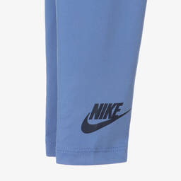 Nike-Girls Blue Sports Leggings Set | Childrensalon Outlet