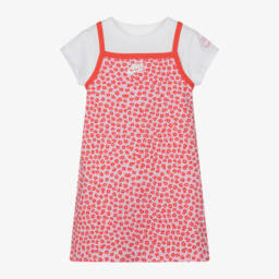 Nike-Girls Floral Pink Dress Set | Childrensalon Outlet