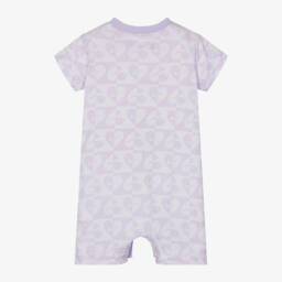 Nike-Girls Lilac Cotton Playsuit | Childrensalon Outlet