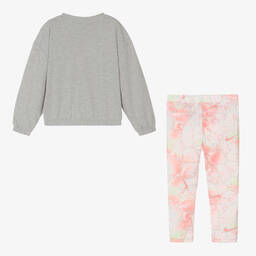 Nike-Girls Pink Logo Leggings Set | Childrensalon Outlet
