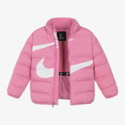 Nike-Girls Pink Quilted Jacket | Childrensalon Outlet