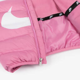 Nike-Girls Pink Quilted Jacket | Childrensalon Outlet