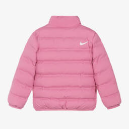 Nike-Girls Pink Quilted Jacket | Childrensalon Outlet