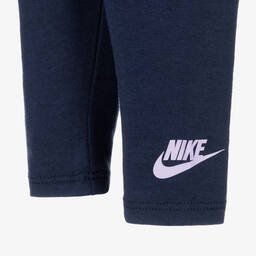 Nike-Girls Purple Cotton Babysuit Set | Childrensalon Outlet