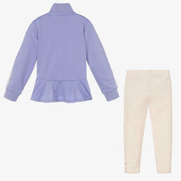 Nike-Girls Purple Leggings Set | Childrensalon Outlet