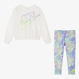 Nike-Топ и фиолетовые легинсы для девочек | Childrensalon Outlet