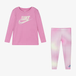Nike-Girls Solar Pink Outfit Set | Childrensalon Outlet
