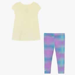 Nike-Желтый топ и фиолетовые легинсы | Childrensalon Outlet