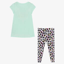 Nike-Green & White Leggings Set | Childrensalon Outlet