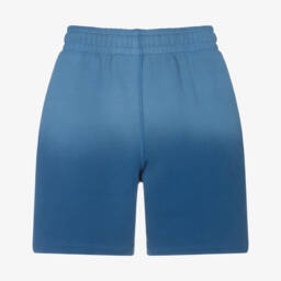 Off-White-Blue Hue Boys Cotton Shorts | Childrensalon Outlet