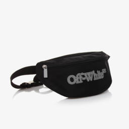 Off-White-Boys Black Logo Waist Bag | Childrensalon Outlet