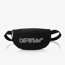 Off-White-Boys Black Logo Waist Bag | Childrensalon Outlet