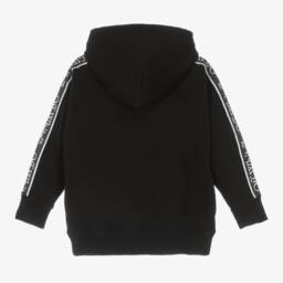 Off-White-Boys Black Taped Logo Hoodie | Childrensalon Outlet