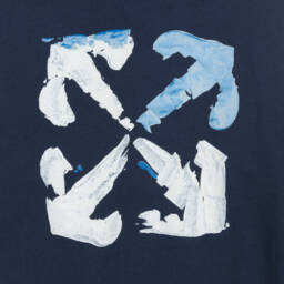 Off-White-Boys Cotton Blue Arrow Sweatshirt | Childrensalon Outlet