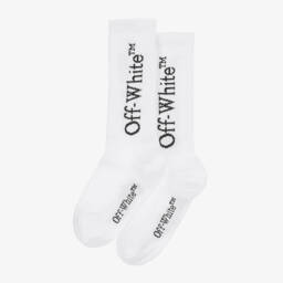 Off-White-Boys Cotton Rich Logo Hosiery | Childrensalon Outlet