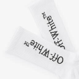 Off-White-Boys Cotton Rich Logo Hosiery | Childrensalon Outlet