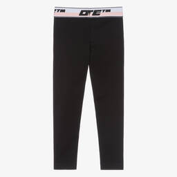 Off-White-Черные легинсы для девочек | Childrensalon Outlet