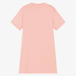 Off-White-Платье из хлопка розовое с логотипом для девочек | Childrensalon Outlet