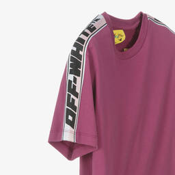 Off-White-Фиолетовая хлопковая футболка | Childrensalon Outlet