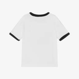 Off-White-Белый хлопковый топ с вышивкой для девочек | Childrensalon Outlet