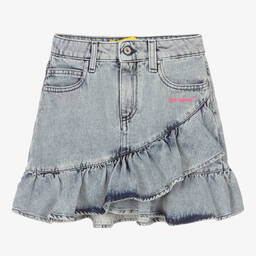 Off-White-Teen Girls Diagonals Denim Skirt | Childrensalon Outlet